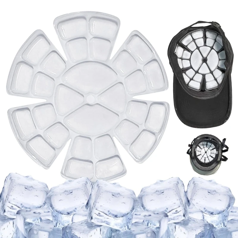 

0XXD Reusable Hard Hat Cooling Pad Motorbike Helmets Liner Anti Sweat Cooling Helmets Pad Helmets Cooling Liner Pads