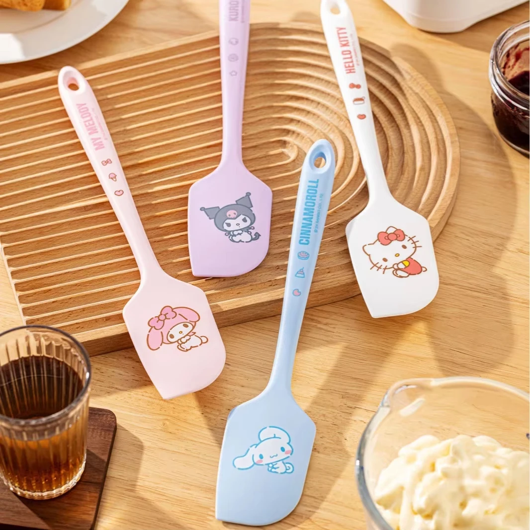

Hello Kitty Spatula Sanrio Cake Butter Spatula Anime Kuromi Household Use Silica Gel Stir Baking Scraper Cartoon Spatula Gift