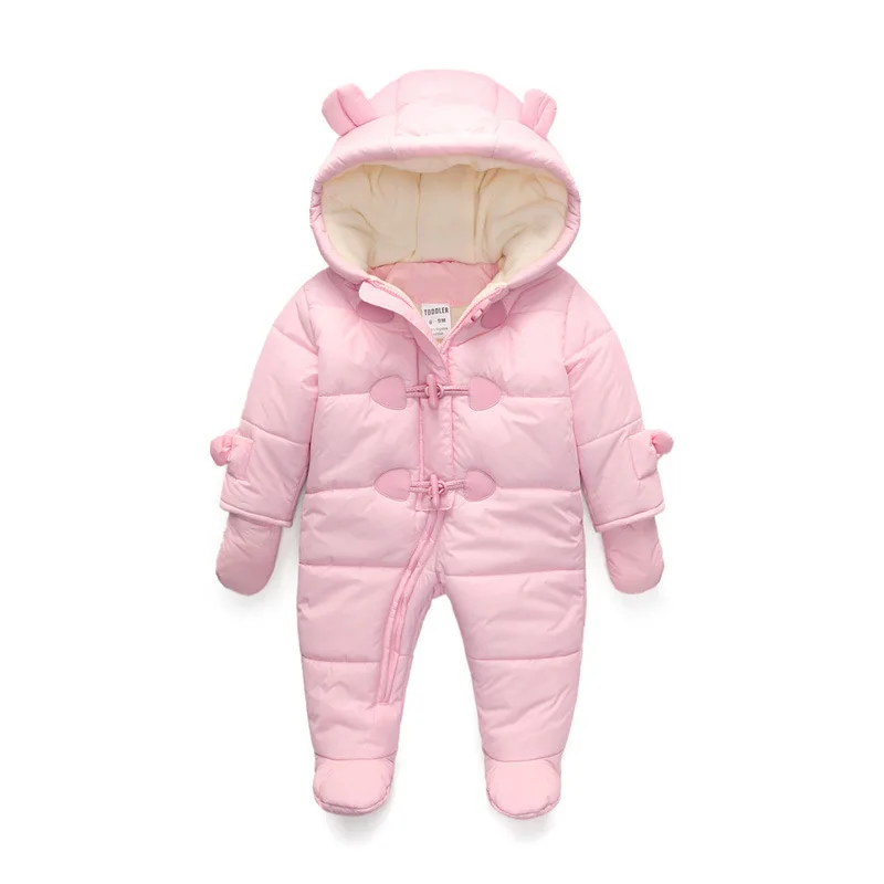 Lrcoml Halten Dicke warme Säuglingsbabyspielanzug Winterkleidung Neugeborenes Baby Junge Mädchen Strampler Overall Mit Kapuze Kind Oberbekleidung Für 0-24M – Detail 15