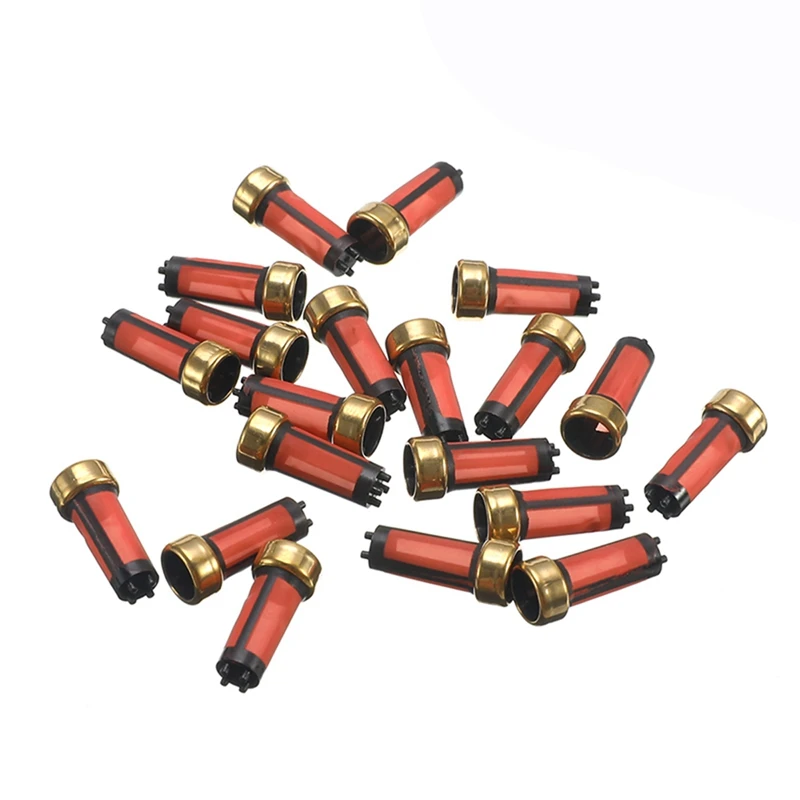 20 Pieces MD619962 Auto Car Petrol Fuel Injector Mini Filter Fit For Mitsubishi Automobile Spare Parts 14X6x3mm