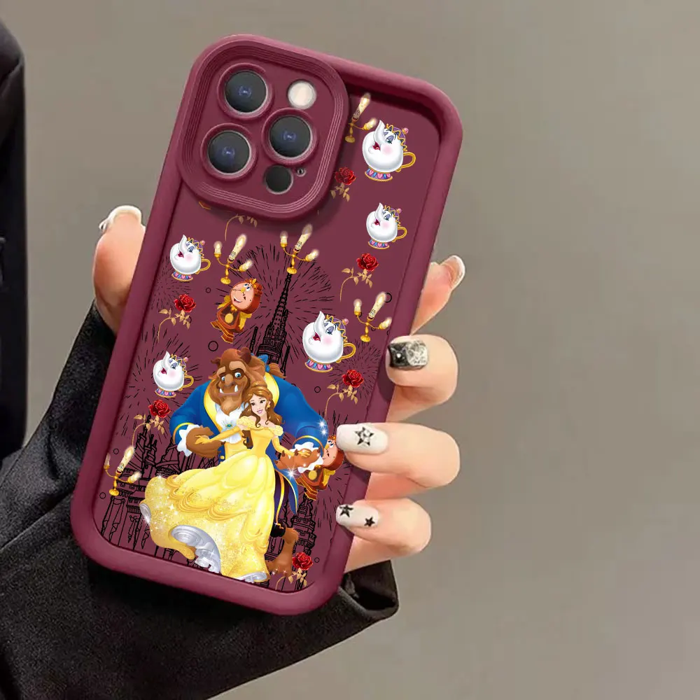 Disney Beauty And The Beast Case For VIVO Y100 Y93 Y91 Y81 Y78 Y77 Y76 Y75 Y72 Y51 Y50 Y36 Y35 Y28 Y27 Y22S Y21 Y20 Y19 5G Cover