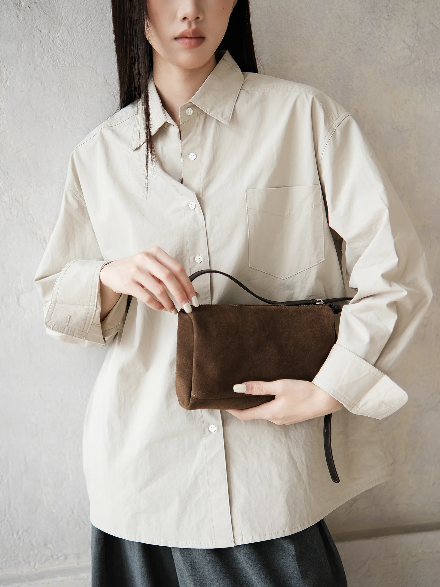 

Sobag Simple Elegance High-End Faux Velvet Single oulder Crossbody Pillow Bag Women's Artistic Commuting Underarm Small Squ...