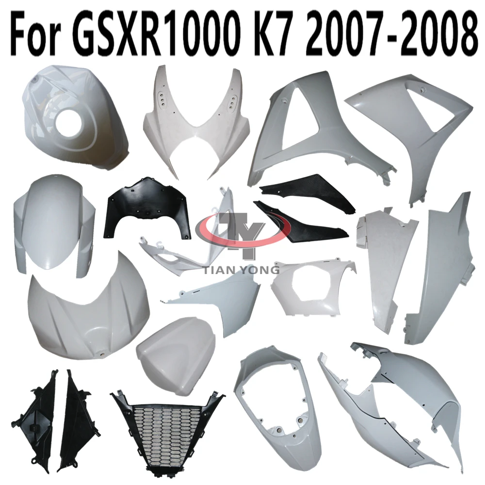 Unpainted Fairing For GSXR1000 GSX GSXR 1000 2007-2008 K7 Motorcycle Pack left right Injection Bodywork Components