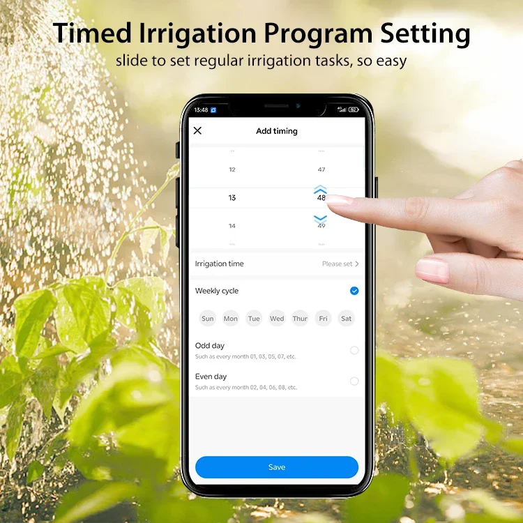Intelligenter WLAN-Bewässerungstimer Kompatibel mit Tuya Tropfbewässerungsventil-Controller Smart Wasserventil für Haus und Garten – Detail 7