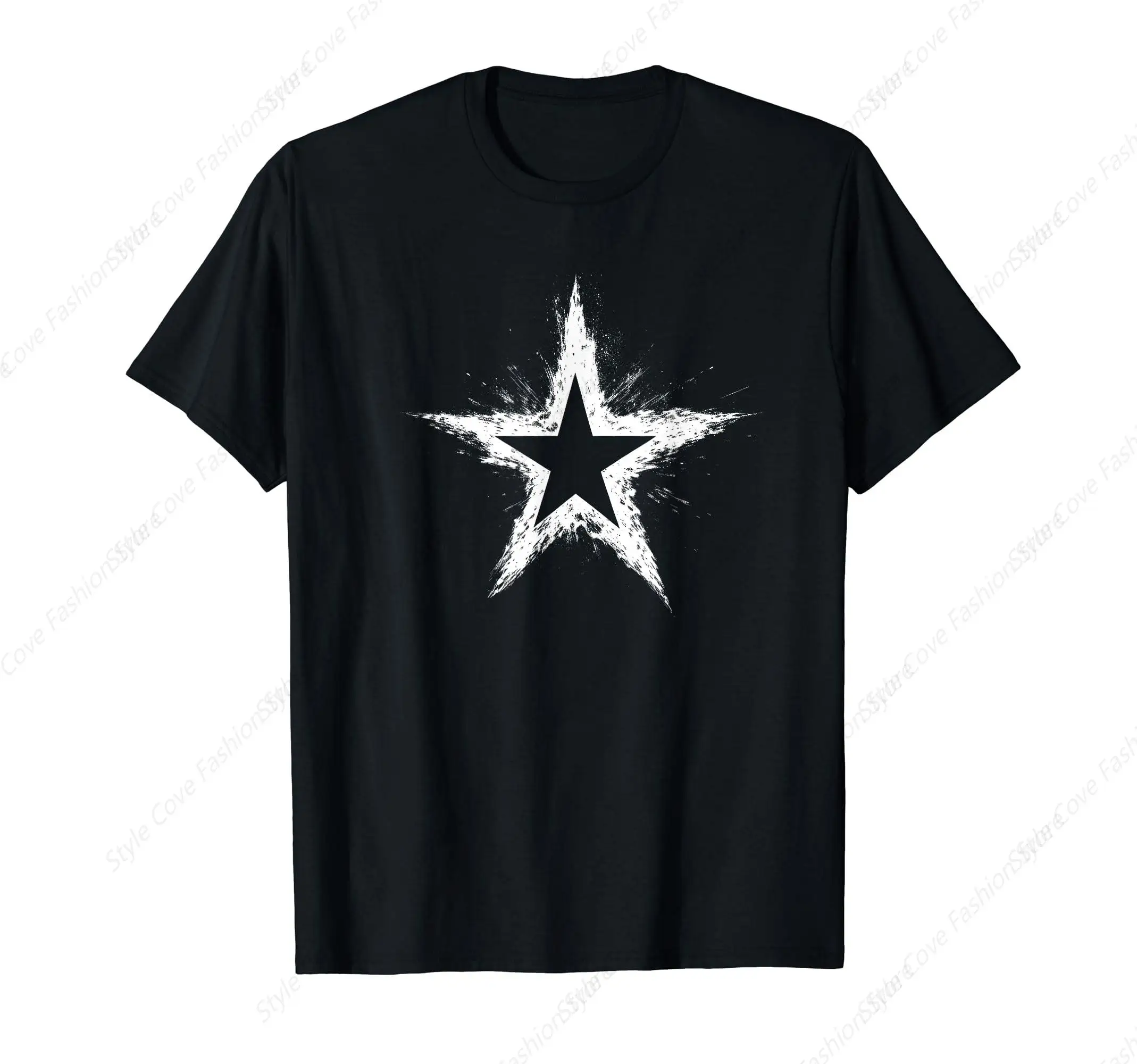 Vintage Five-Pointed Star T-Shirt Summer Men's T-shirt Short Sleeved T-Shirt Streetwear Casual Fashion Men Tops For Leisure