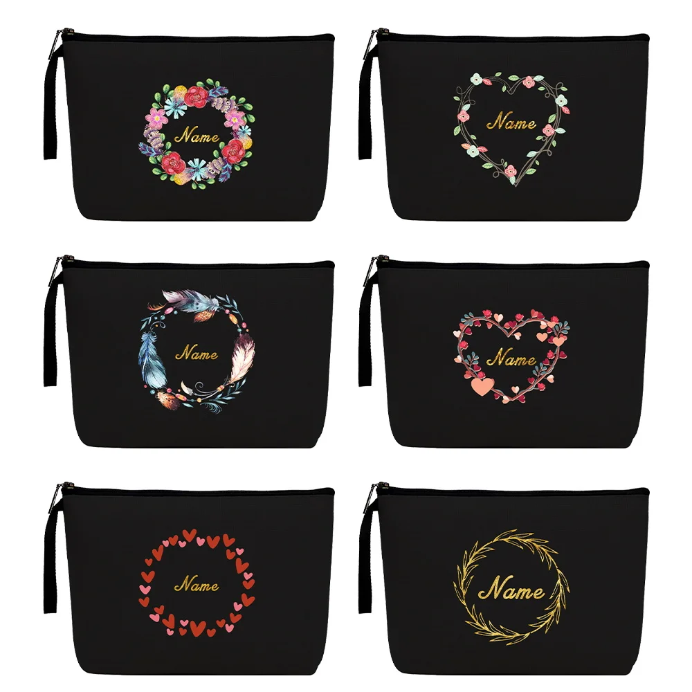 Customized Personalized Name Cosmetic Bag Bridesmaid Clutch Outdoor Travel Beauty Makeup Bag Bachelor Party Make Up Cases