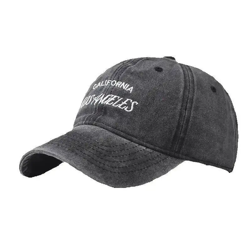 

Pure Cotton Washed Vintage New Los Angeles Embroidered Baseball For Men And Women Outdoor English Duckbill Cap