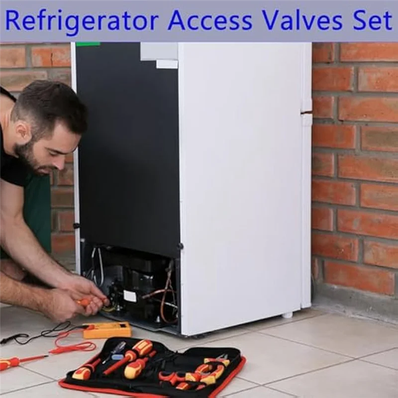 

Y50A-30Pcs Сервисный клапан доступа, комплект клапанов доступа для холодильника, сердечник штока, холодильный сервисный клапан переменного тока