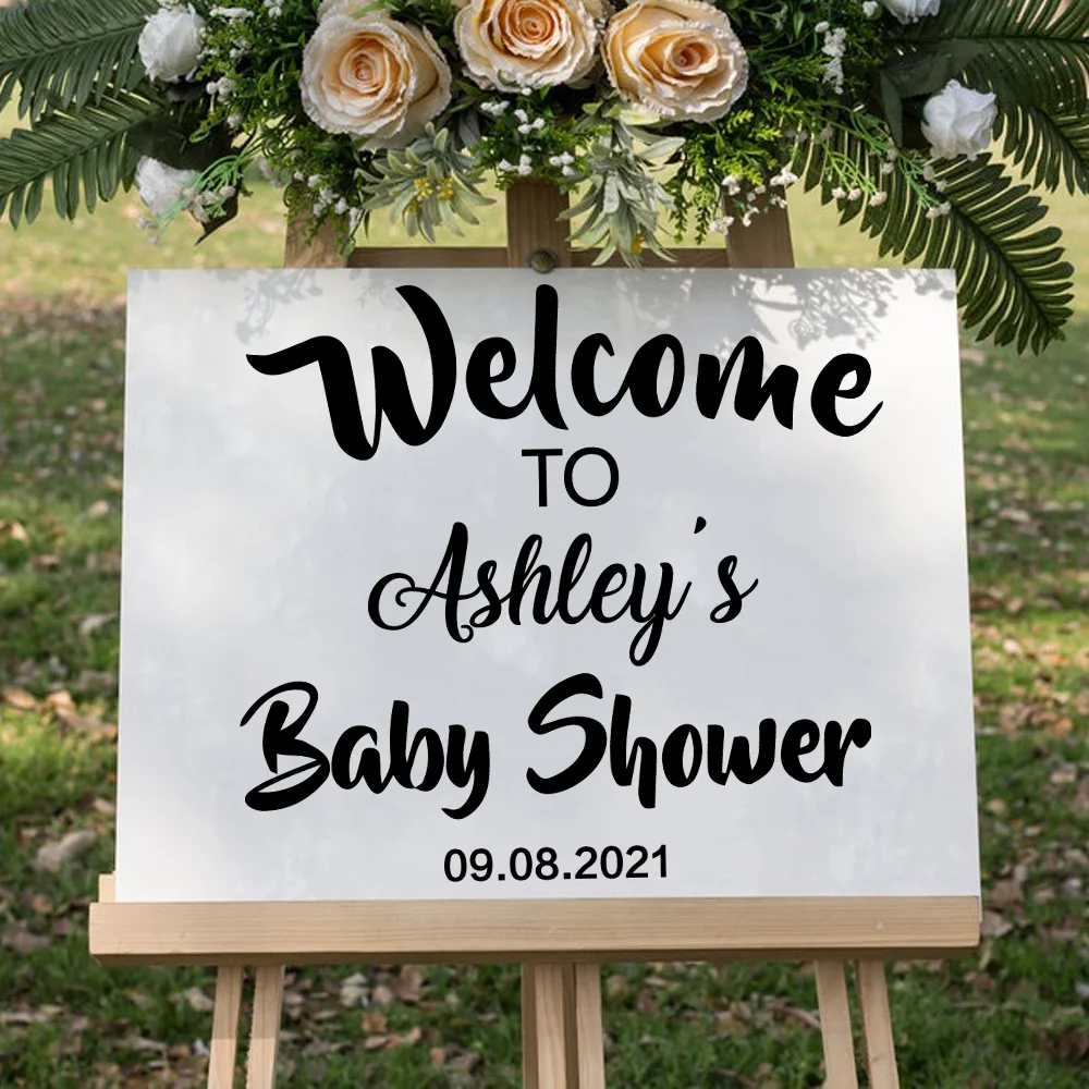 Custom Baby Baptism Name Wall Sticker, PVC Wall Stickers, Art Wall Paper, MURAL, Drop Shipping