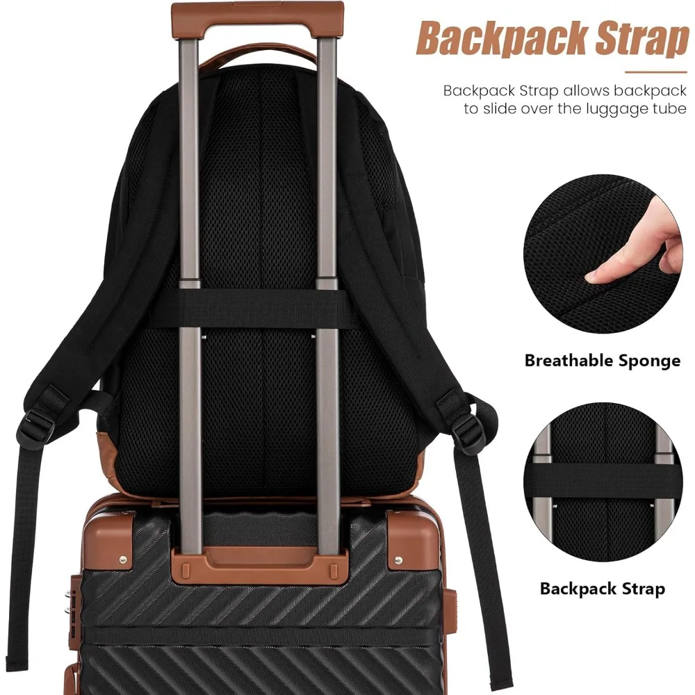 Equipaje de mano ligero de ABS duro 22x14x9, maleta de 20 pulgadas aprobada por aerolínea con ruedas, compañero de viaje duradero