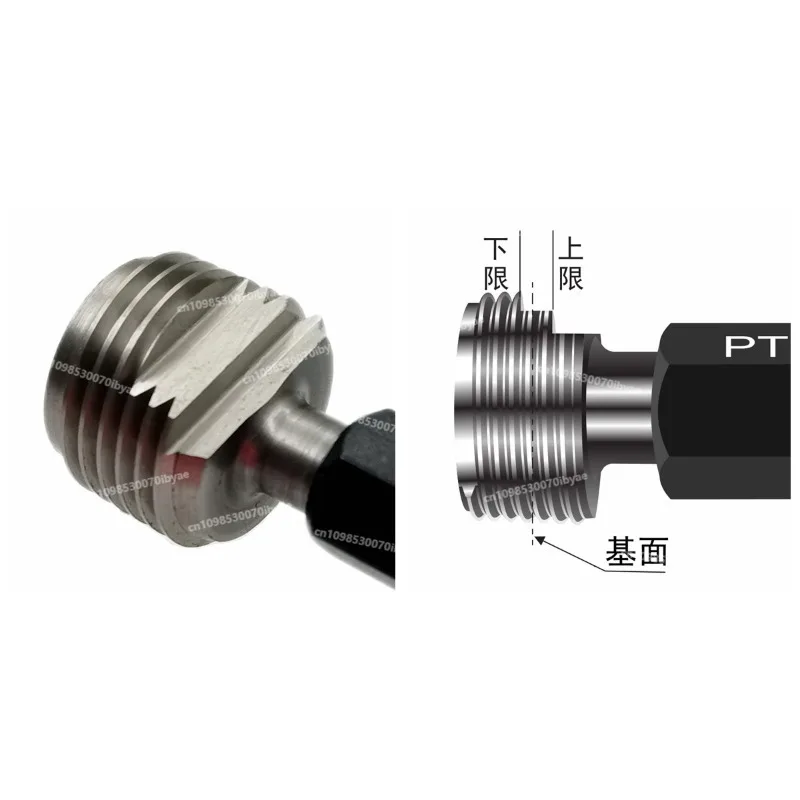 For Tapered Pipe Thread Plug Gauge PT1/8-1/4 - 3/8-1/2-3/4 -6-5