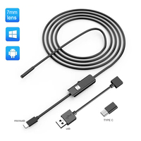 Industrial Endoscope Camera Ip67 Waterproof 7mm USB Borescope Inspection Snake Camera For Android Phone PC 8mm endoscopy For iOS