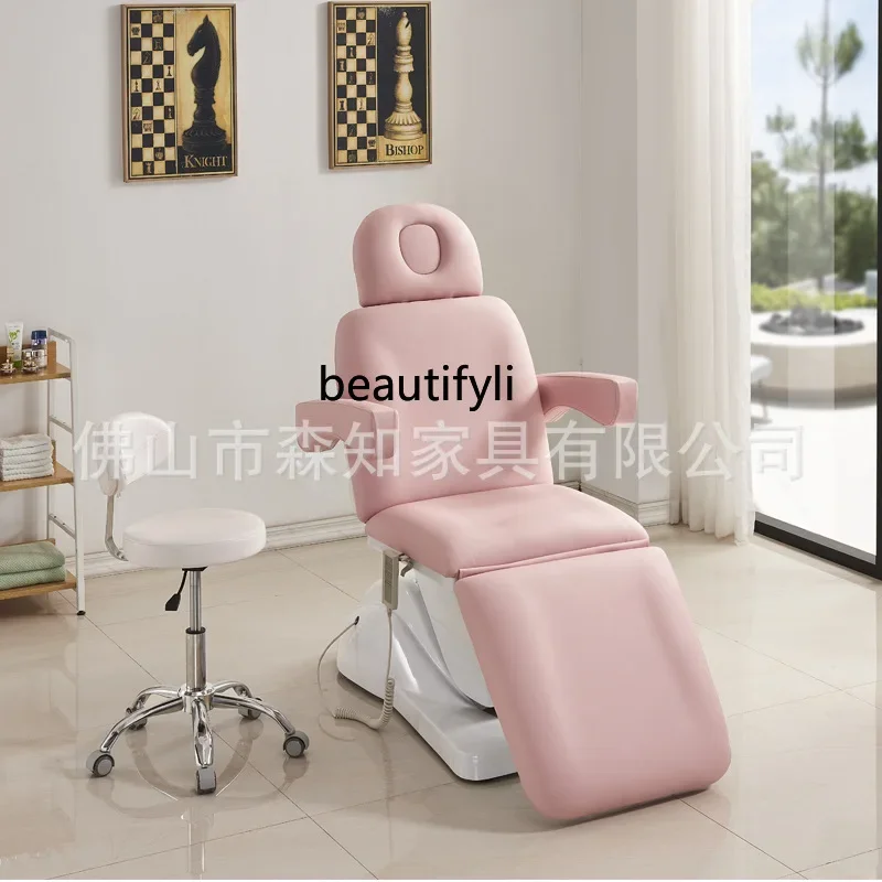 Electric cosmetic, multifunctional lift bed folding tattoo bed dental outpatient examination bed