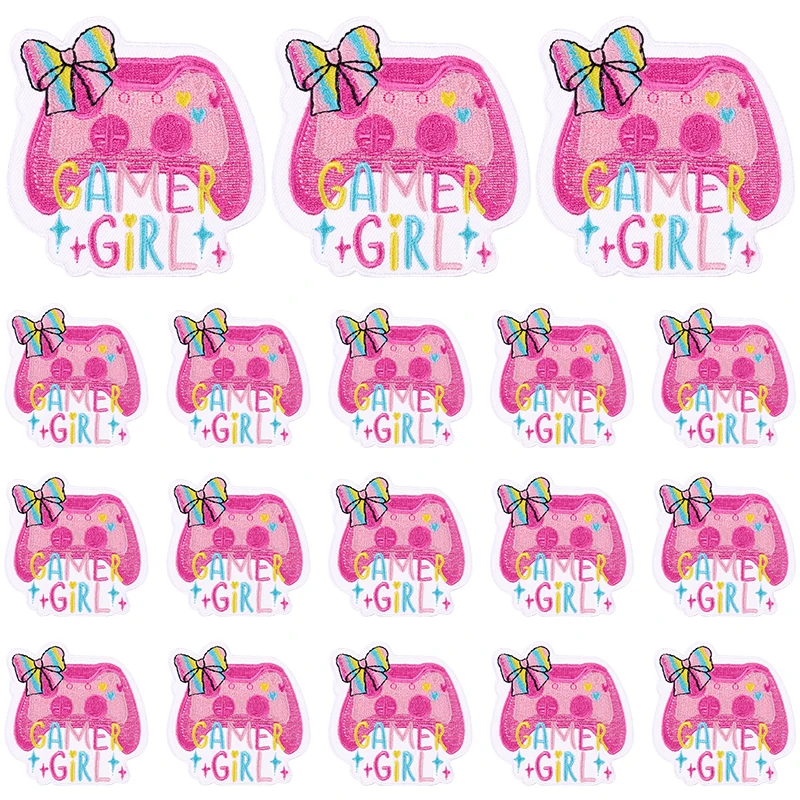 10PCS/lots Cartoon Patch Tape Crystal Flower Embroidered Patch Iron On Patches DIY Butterfly Moon Patch Jackets Jeans Sew Badges