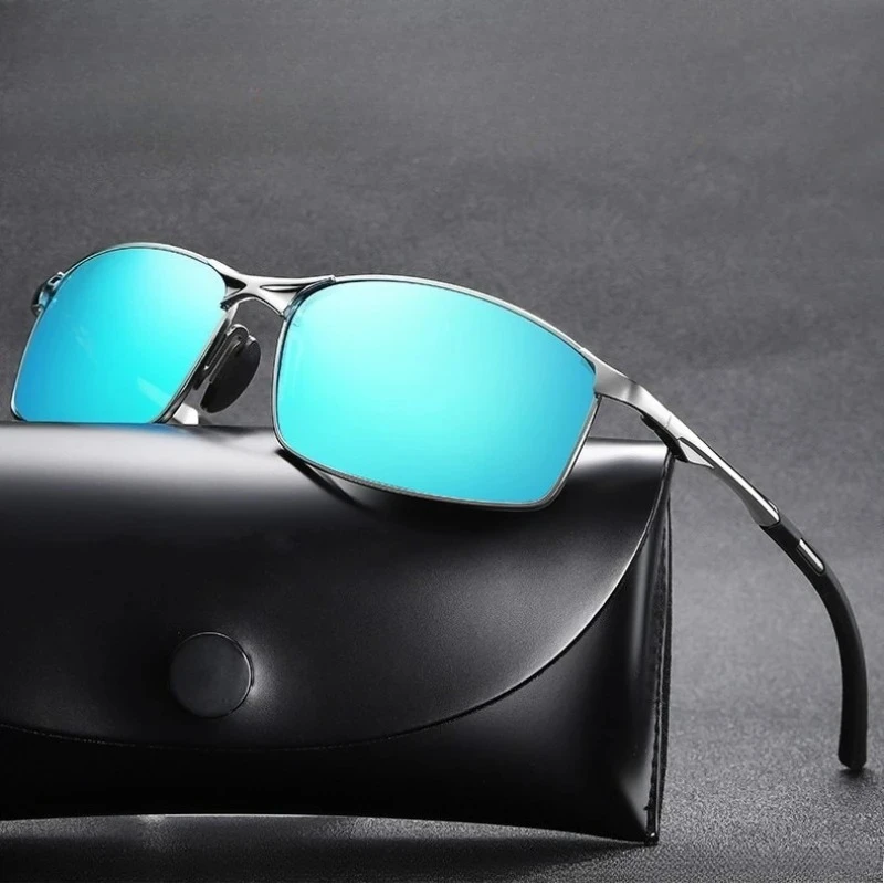Polarized Sunglasses Metal Frame Photochromic Lenses Night Vision Sun Glasses Suitable for Sport Cycling Fishing Driving Camping