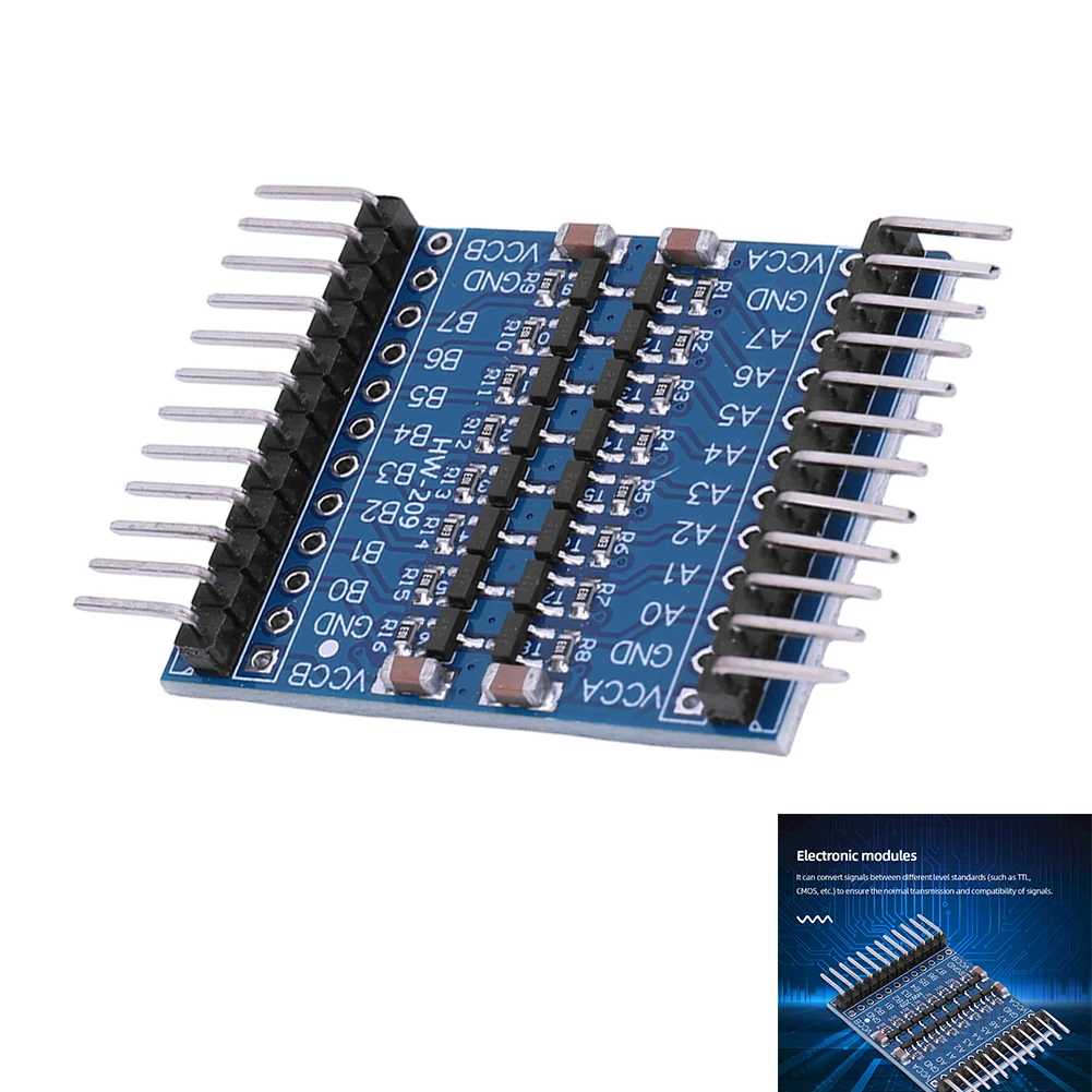 8 Channel Logic Level Shifter Bi-Directional Module 5V/3.3V Level Converter IO Bidirectional Mutual Converter for Raspberry Pi