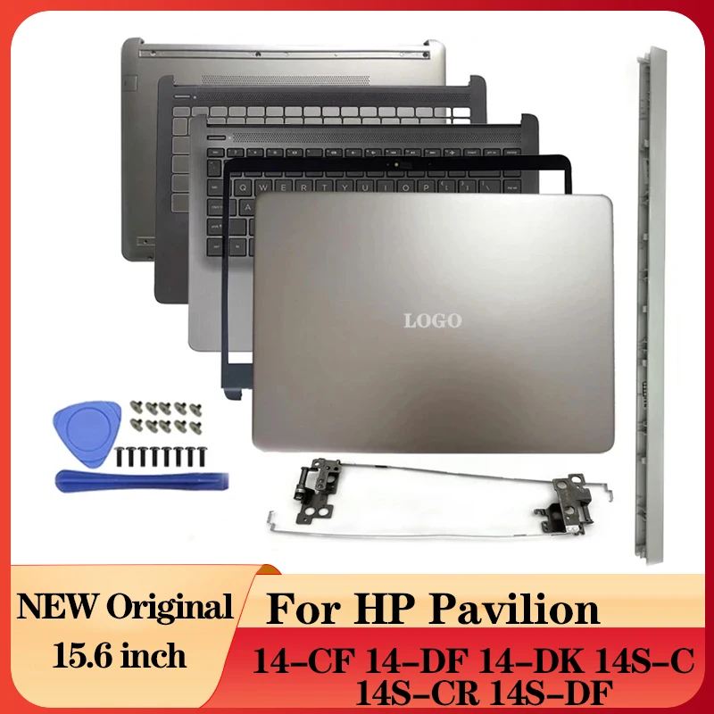 

NEW Laptop LCD Back Cover/Front Bezel/Hinges/Palmrest/Bottom Case For HP 14-CF/DF/DK L24469-001 L24465-001 L24818-001 L24475-001