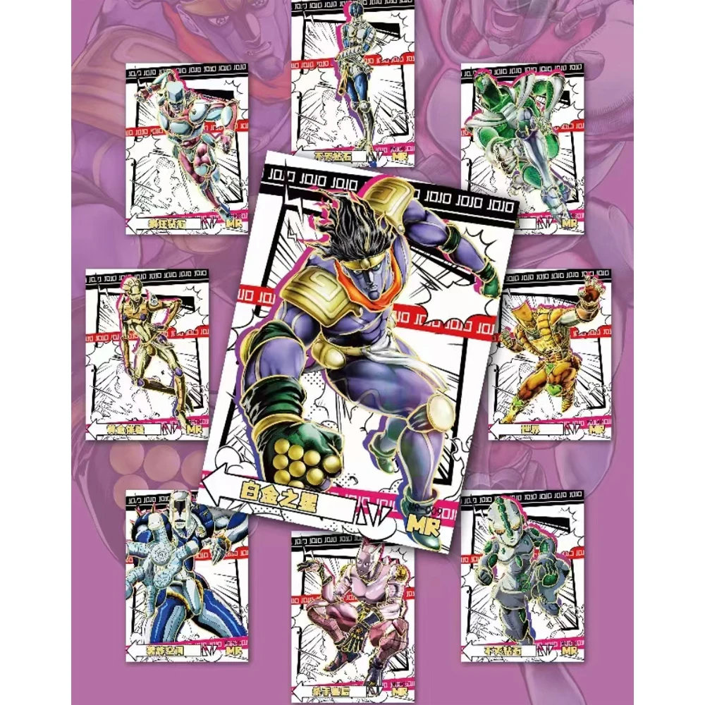 Latest product Japanese Anime JoJo Bizarre Adventure Character Collection rare Cards Game collectibles Children Toy