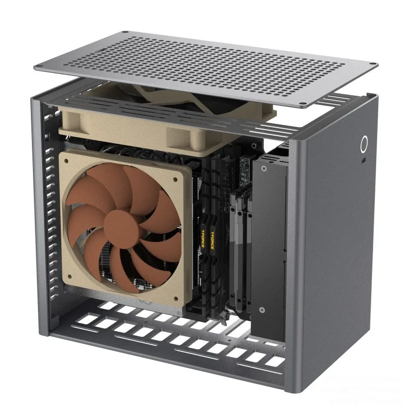 [2024 New Edition] A2 Aluminum Alloy ITX Small Chassis Desktop Mini Host A4 K39 Chassis