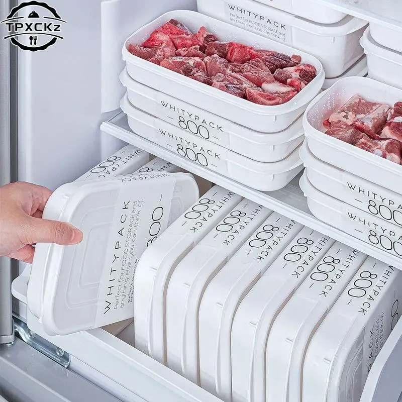 Japanese Frozen Meat Packaging Box Food Grade Refrigerator Storage Fruit Vegetable Preservation Prepare The Dishes Divided Box