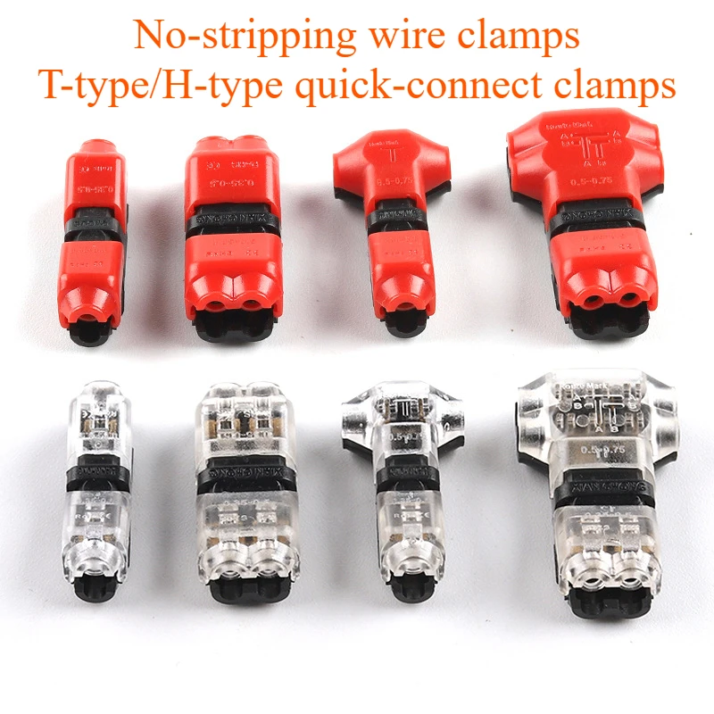 25/30/50PCS I/T type 1 Pin 2pin Quick Splice Scotch Lock Wire Connector for Terminals Crimp 24-18AWG LED Strip Car Audio Cable