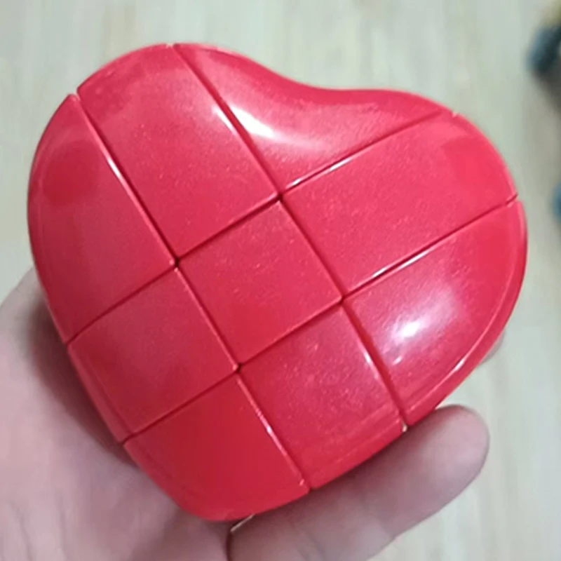 YJ Hartvormige Speed Cubes 3X3X3 Brain Teaser Educatief Puzzel Speelgoed Voor Kinderen Kinderen Geschenken Kubus Magique soiк рука