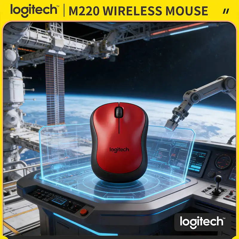 

Беспроводная мышь Logitech M220 с бесшумными кликами, 18 месяцев автономной работы, USB-подключение 2,4 ГГц, 3 кнопки, эргономичный дизайн, для офиса и дома, повседневный инструмент