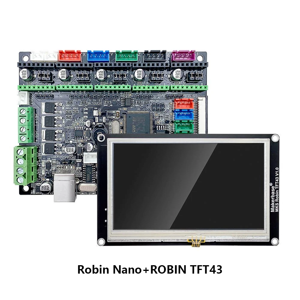 Makerbase MKS Robin Nano V1.2 32Bit Control Board ROBIN TFT35 TFT43 Touch Screen 3D Printer Parts Support Marlin 2.0 3.5