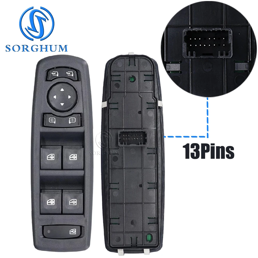 SORGHUM 254000015R 25400-0015R Left Driver Electric Power Window Switch Button For Renault Fluence Megane 3 Laguna 3 2008-2016