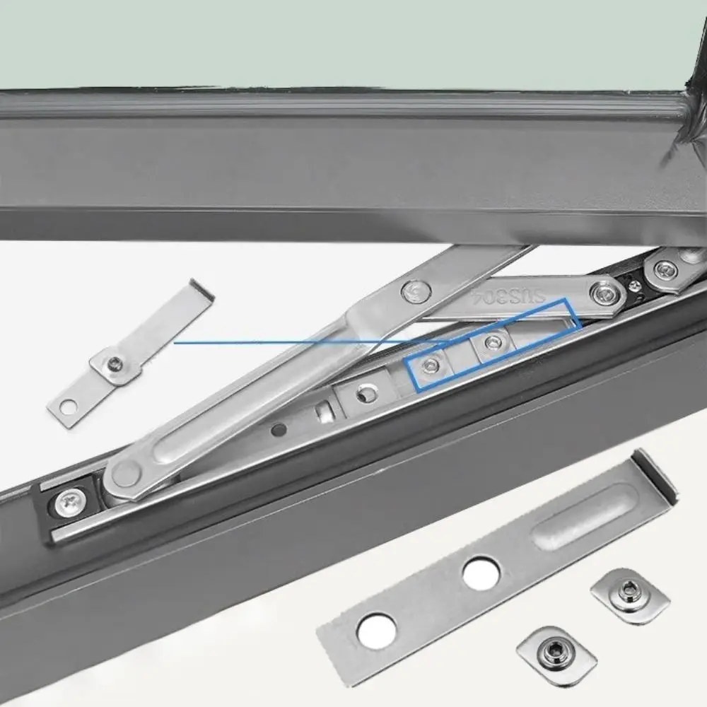 Stainless Steel Window Lock Wind Support Limit Plate Wind Support Limit Plate Non Punching Lock Mechanism Window Limiter