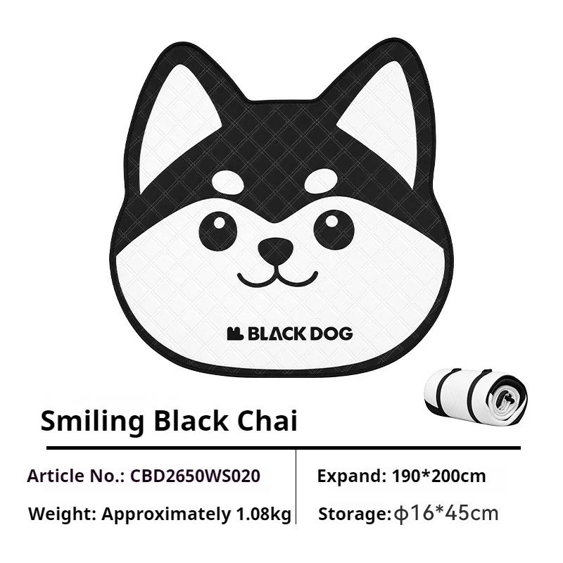 BLACKDOG 1 stuk dikke, stijlvolle picknickdeken, stranddeken, zacht en opvouwbaar, waterdicht, ideaal voor buiten, kamperen, feesten en tenten