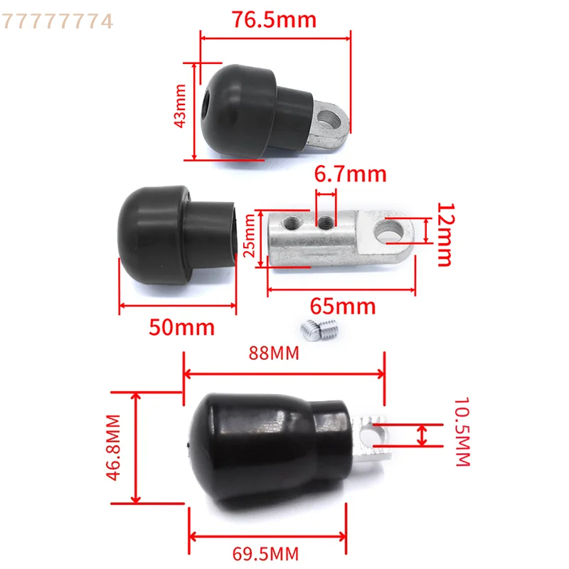 1Set Fitness Equipment Gym Pulley Machine Cable Connector Terminal Wire Rope Stopper for Cables