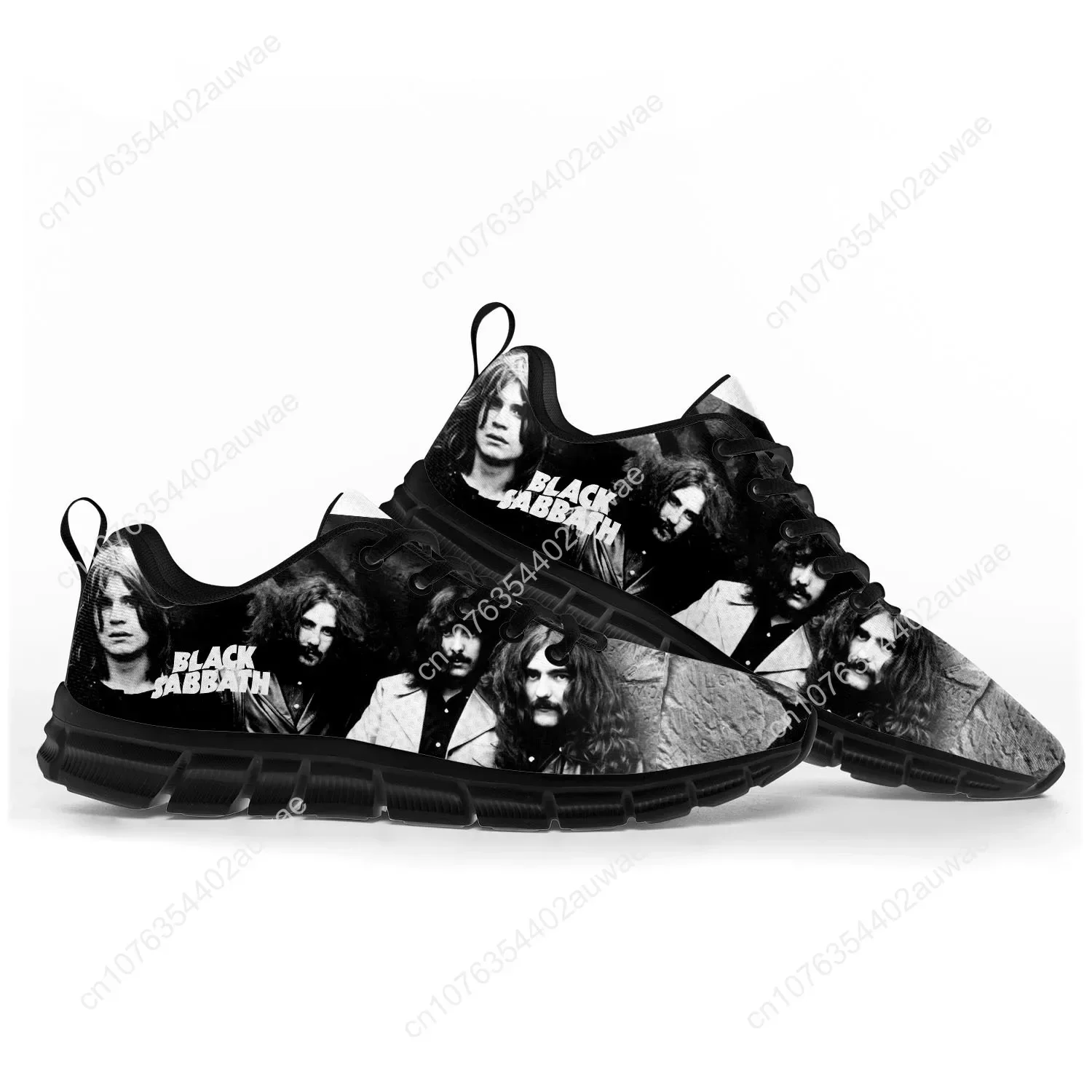 Black Heavy Metal Band Sabbath Sports Shoes Mens Womens Teenager Kids Children Sneakers Casual Custom High Quality Couple Shoes