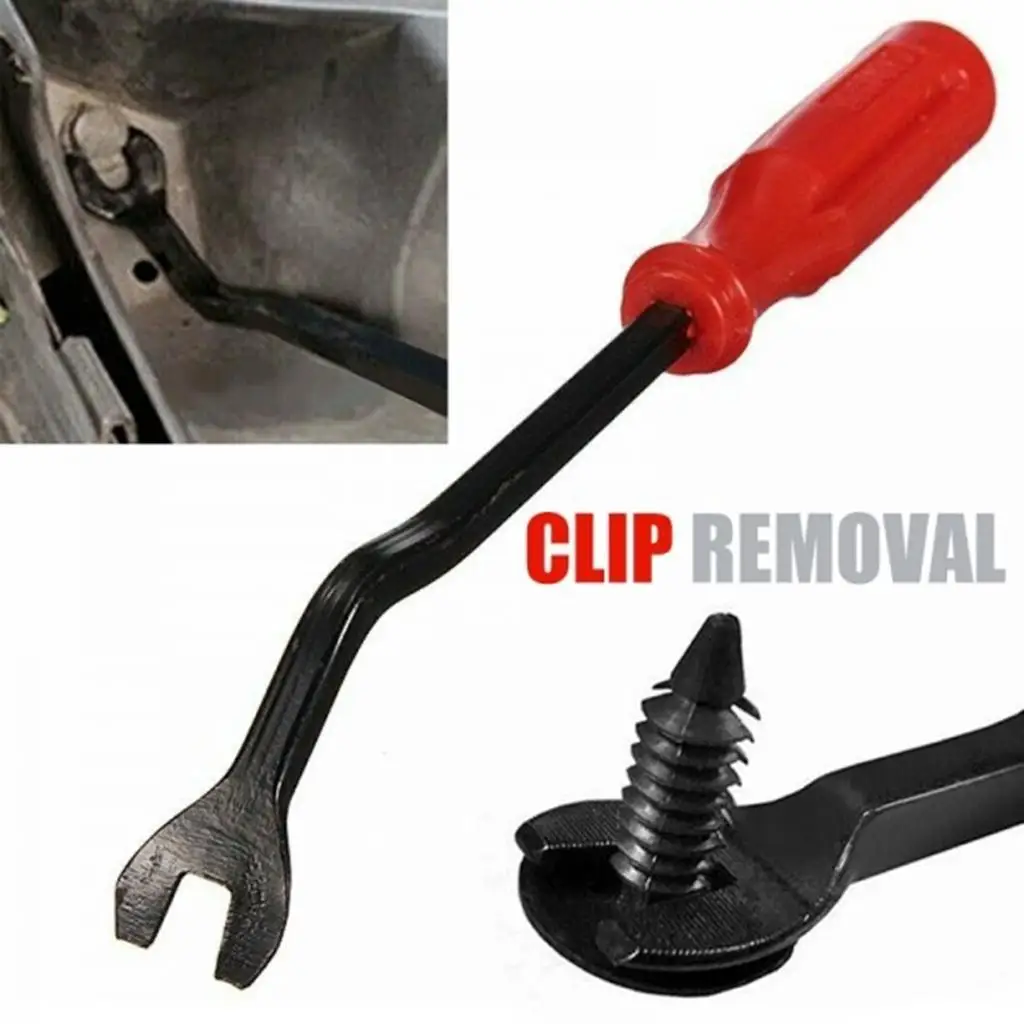 Upholstery Glass Removal Trim Panel Clip Remover Car Disassembly Tool Red Handle Car Tools Repair Kit for Auto Maintenance