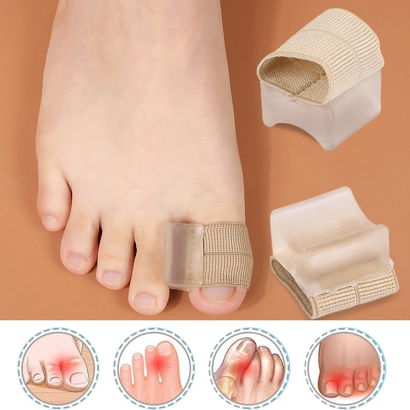 Corrector de Hallux Valgus para dedos de los pies, vendaje de silicona para corrección de valgo del pulgar, separador de dedos grandes, herramienta para el cuidado de los pies, 1 piezas