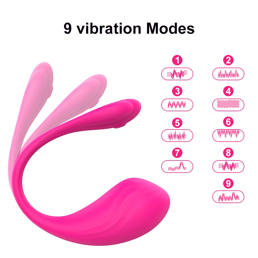 Stimolatore clitorideo a uovo vibrante 9 modalità di vibrazione vibratori a proiettile controllati da APP G Spot vibratore indossabile giocattoli