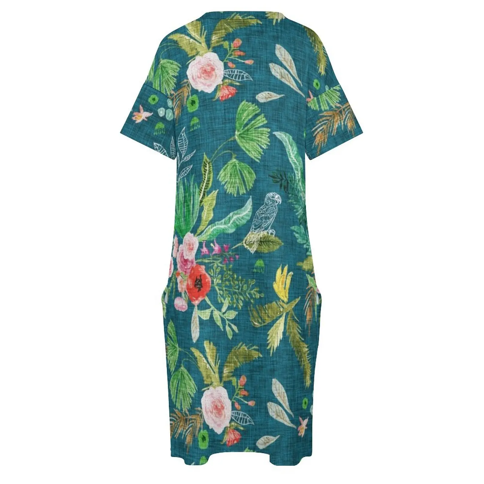 Vestido Floral con bolsillos para mujer, vestidos holgados para ocasiones especiales, 2024