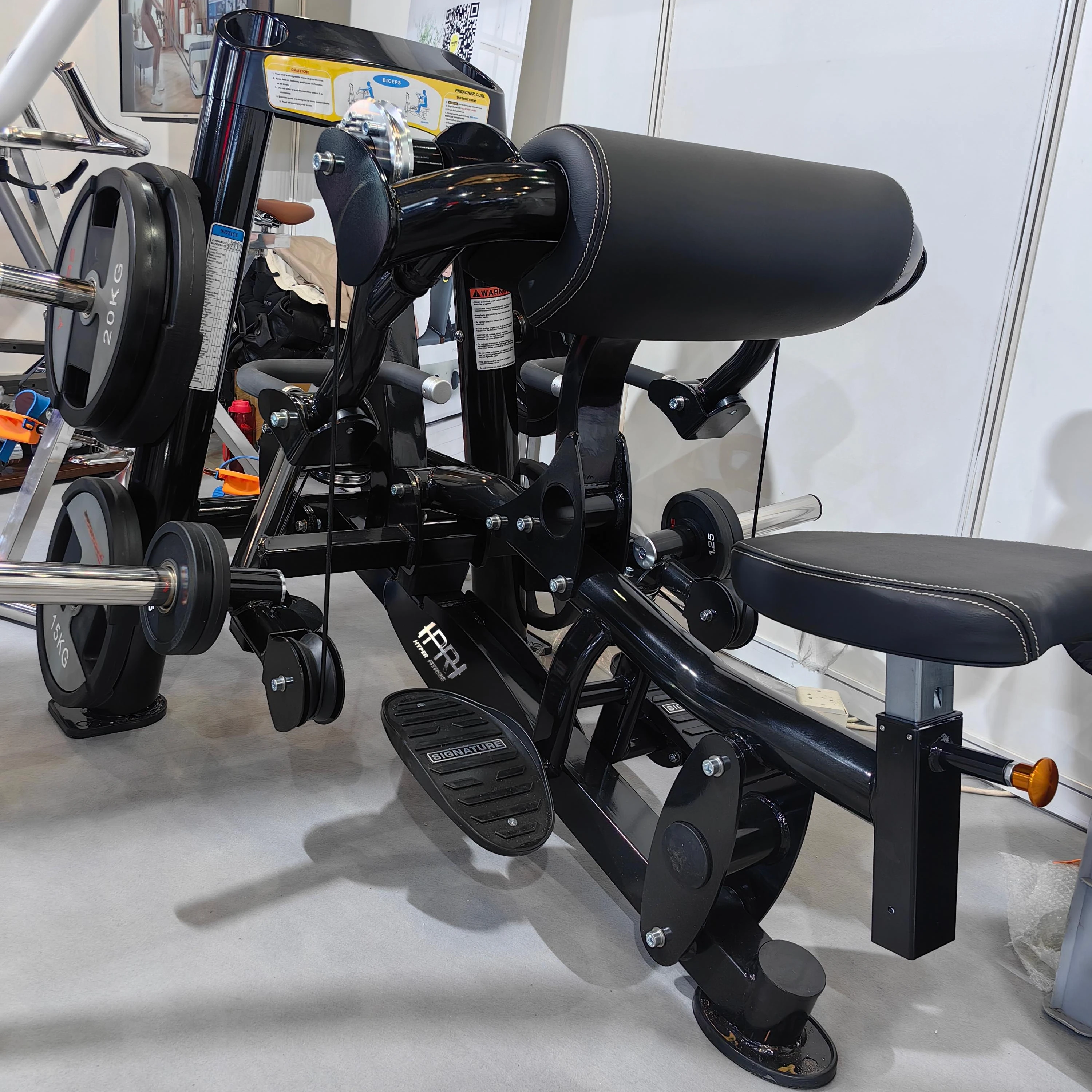 

Commercial Gym Fitness Equipment Steel Plate Loaded Bicep Machine for Bodybuilding