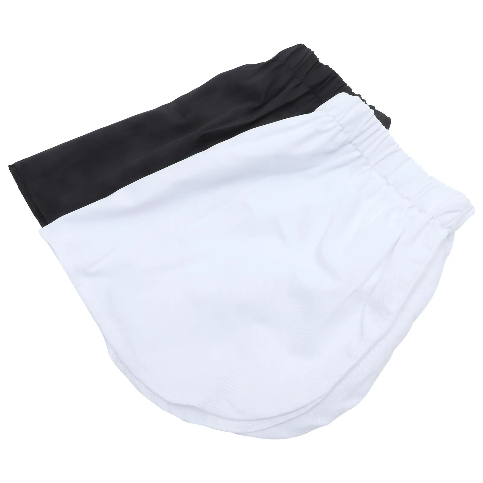 

2Pcs Women Shirt Extenders Fake Lower Sweep Shirt Half Length Skirt Elastic Waist Chic Layering Piece for Daily Office Travel