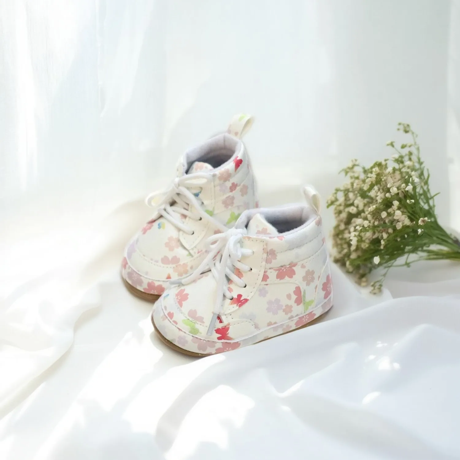 รองเท้าเด็ก รองเท้ากีฬา รองเท้าเดินเด็ก 0-6-12-18 เดือน ดีไซน์ดั้งเดิมกันลื่นและระบายอากาศได้ดี