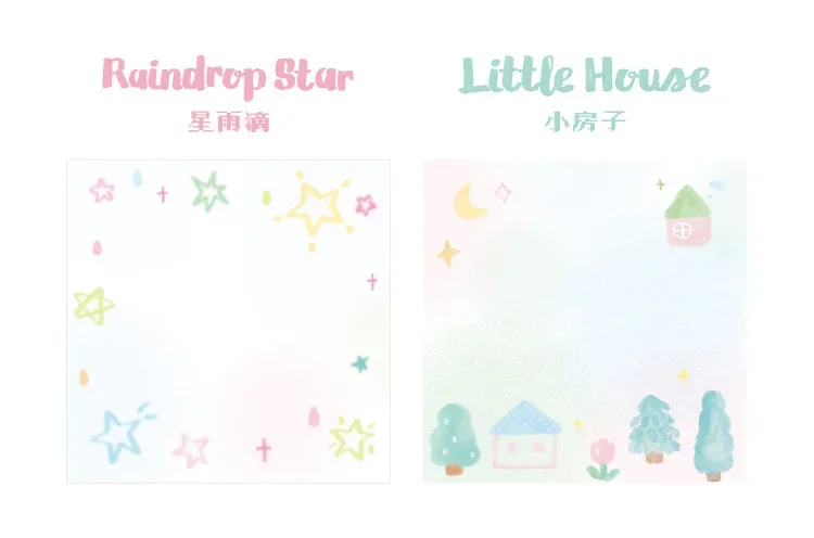60 Stück/Set Kawaii Ins Nachrichten-Memo Handgemachtes Material Scrapbook Hintergrundpapier Koreanisch Japanisch Schul- und Bürobedarf DIY Geschenk – Detail 5
