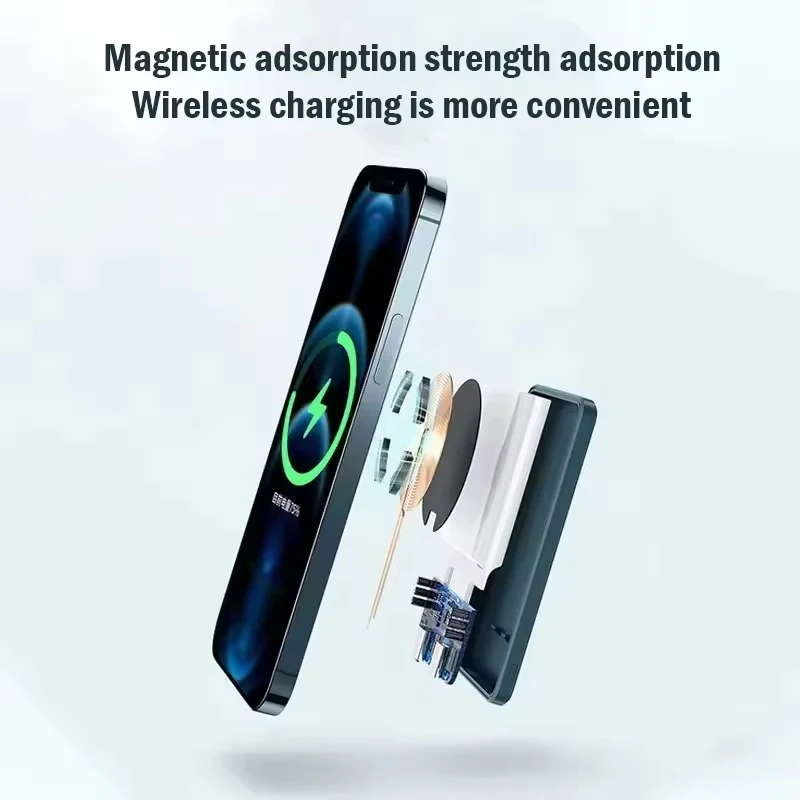 Magnetyczny bezprzewodowy Power Bank Zewnętrzny przenośny akumulator do telefonu komórkowego 11 13 12 14 15 Pro Max Mini Powerbank