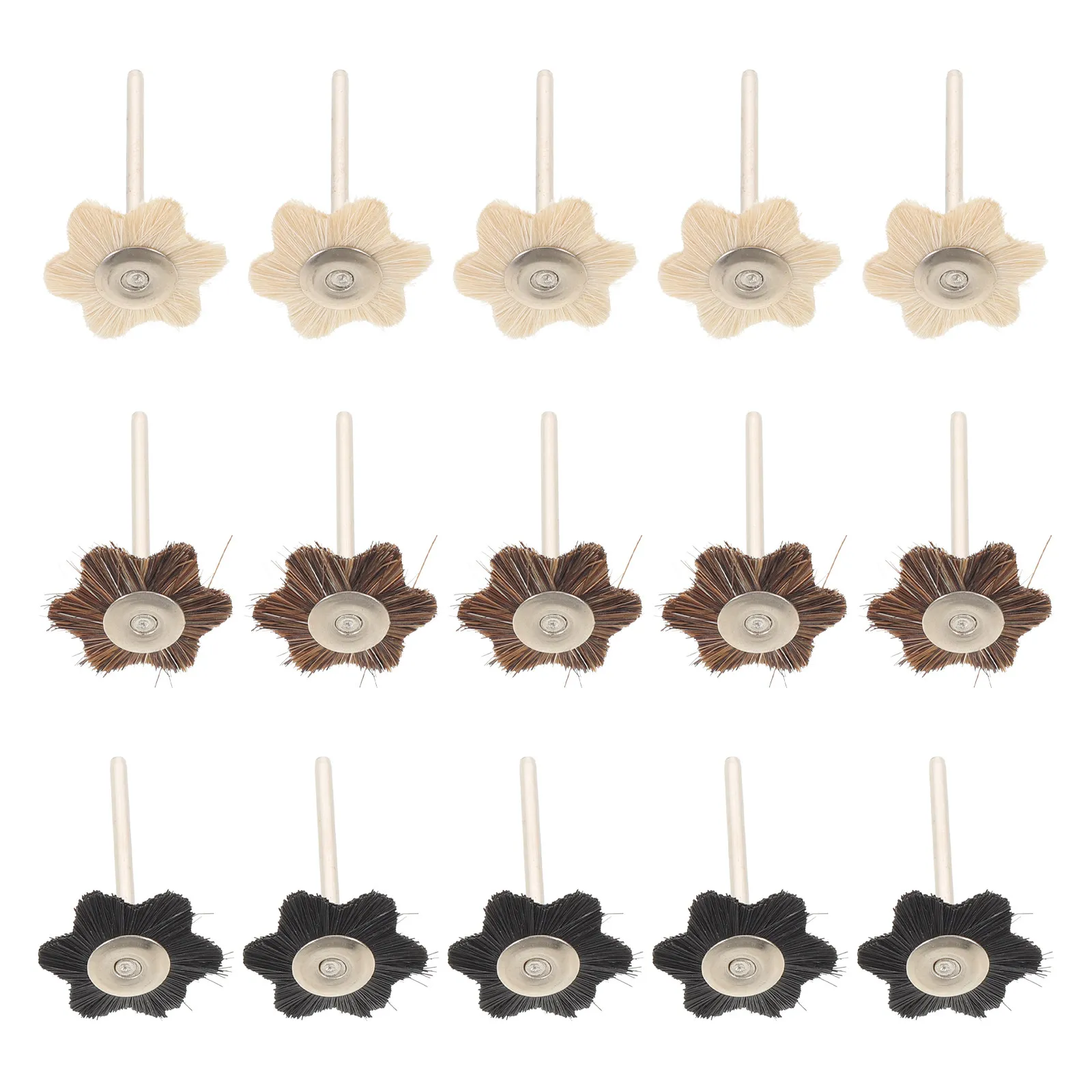 15Pcs Drill Wire Brush Attachment Hexagonal Polishing Wheel Abrasive Rotary Cleaning Brush Set for Electric Grinding Tools view 5