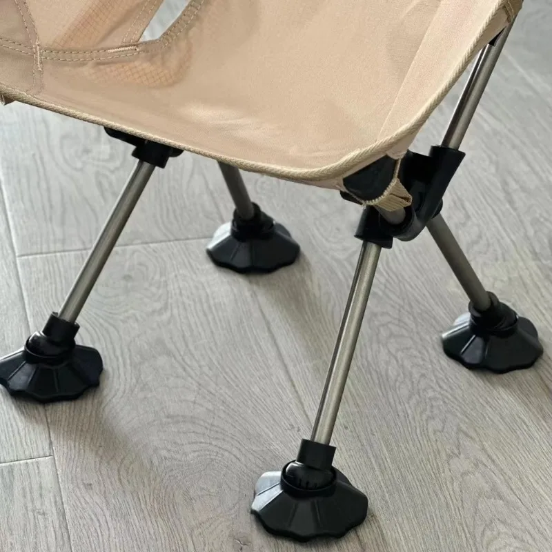4pcs Outdoor Camping Chair Foot For Pads Chair Leg Mat Non-slip Anti-trap Covers Folding Chair Anti Slip Footrest
