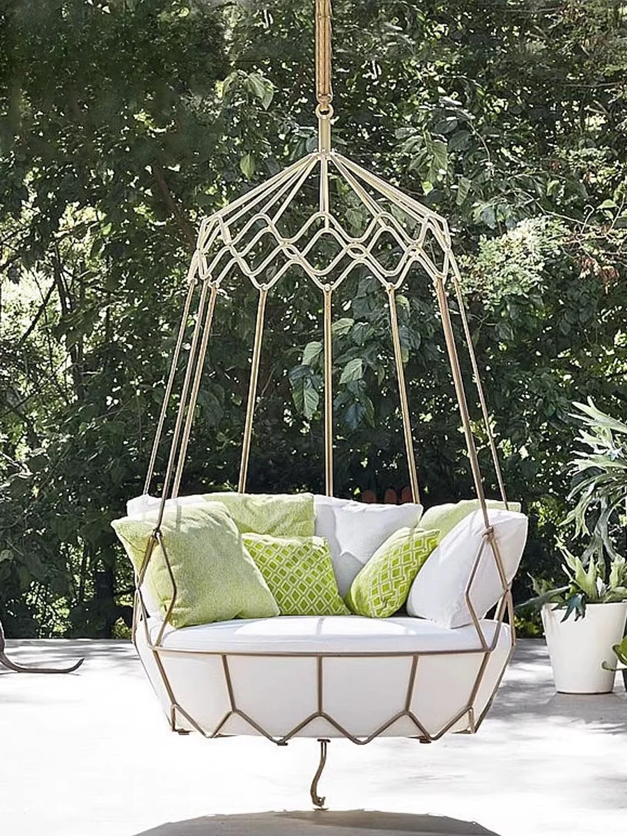 

Patio terrace hanging rattan cradle chair living room leisure sofa hammock