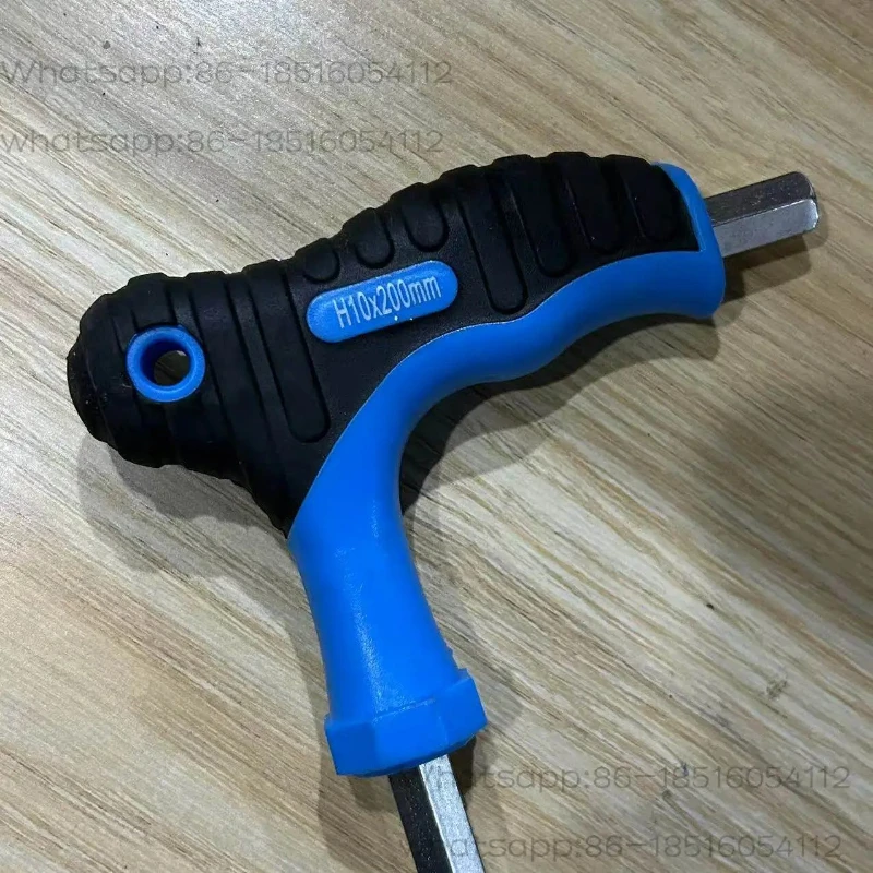 The stock is old, made in Shanghai, and the hexagonal wrench with rubber handle is used.
