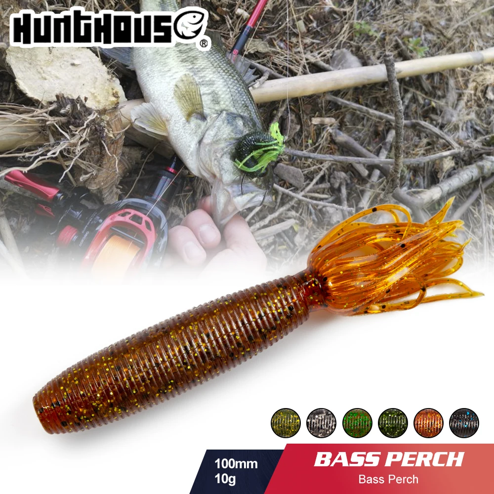 Hunthouse Soft Fishing Lure 100mm/10g Fat ika Silicone Bait Shiner Shad Silicone Artificial Swimbait For Bass Perch Pesca