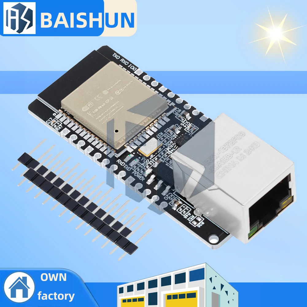 WT32-ETH01 Embedded Serial Port Networking Ethernet Bluetooth-compatible WIFI Combo Gateway MCU ESP32 Wireless Module Board