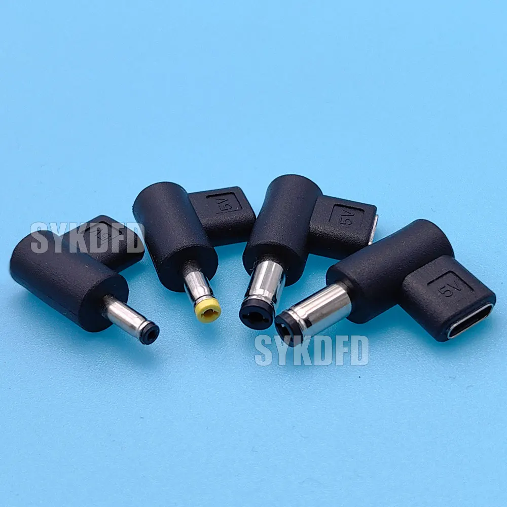 2Pcs USB C PD to DC Power Connector Universal 5V TypeC to DC Jack Plug Charge Adapter Converter for Router Tablet Fan