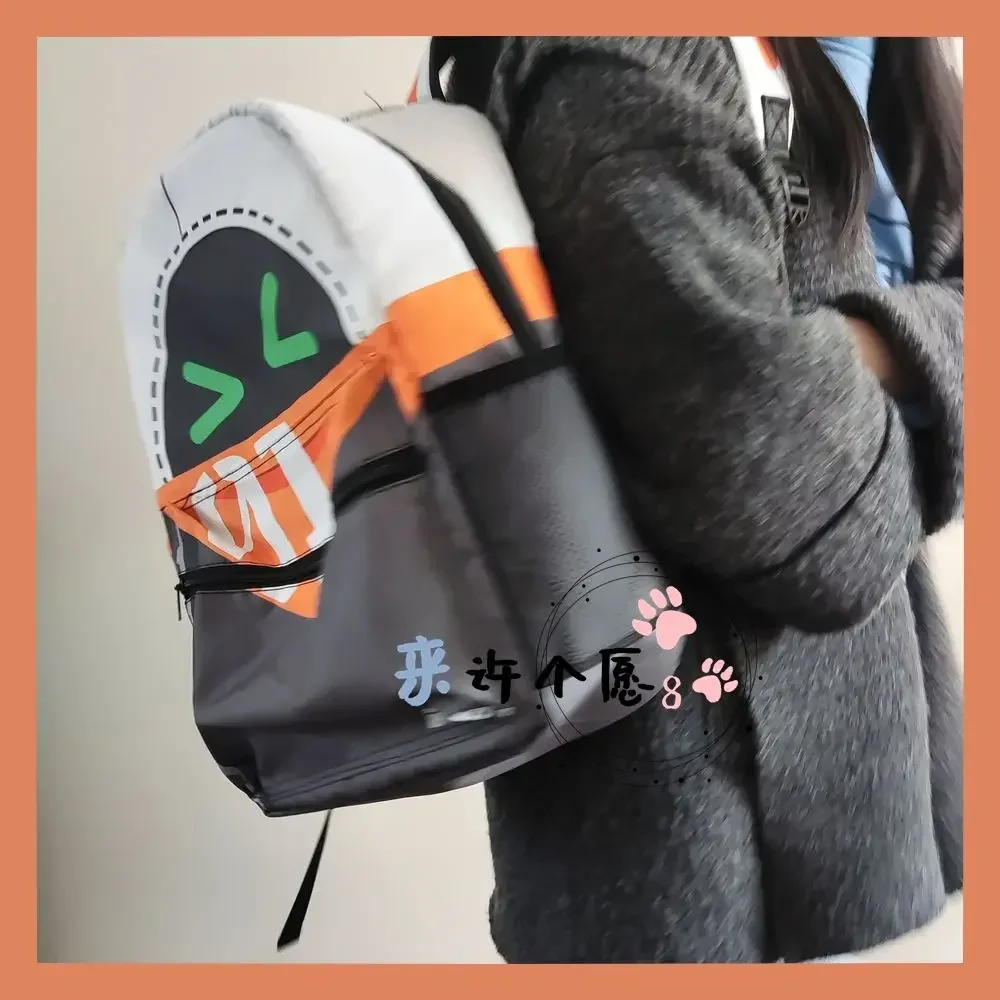 

Game Zenless Zone Zero The Bangboo Theme Fashion Backpack School Bag Student Knapsack Cosplay Handbag Messenger Bag Game
